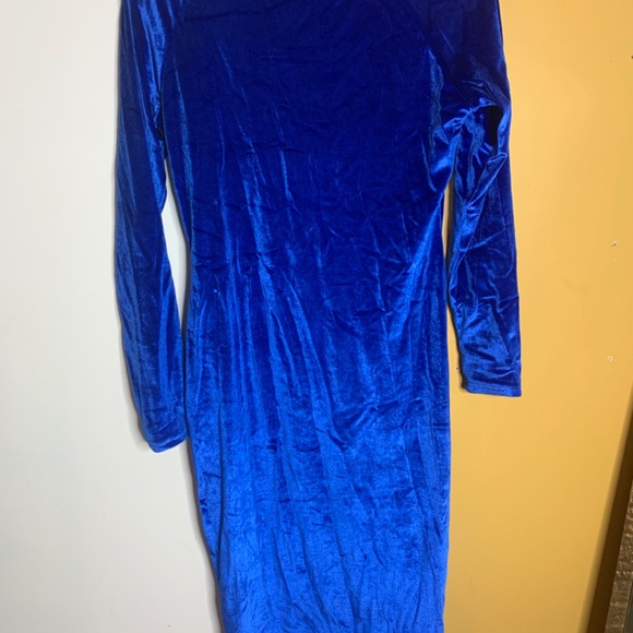 Velour blue dress - Picture 3 of 4